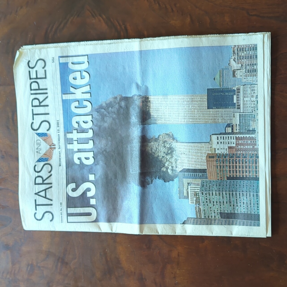 Stars and Stripes Newspaper, September 12, 2001